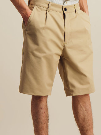 Outland Bermuda en sergé de coton . Beige Outland Bermuda en sergé de coton . Beige