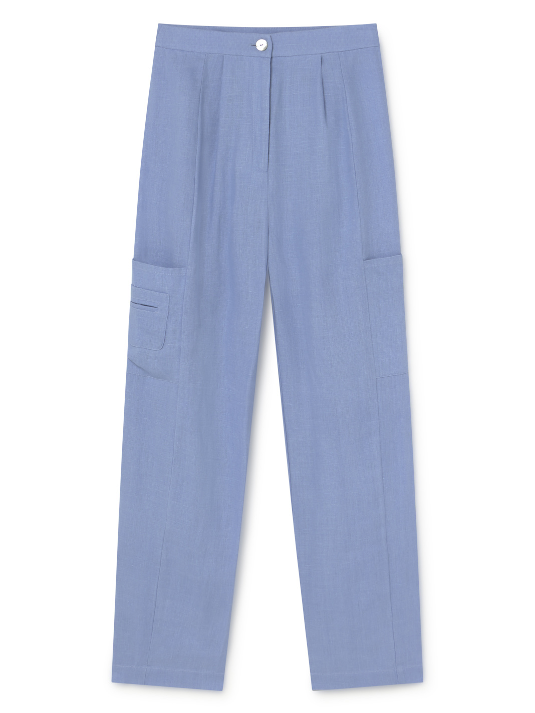 Linen Pants Ross . Blue - Betina Lou