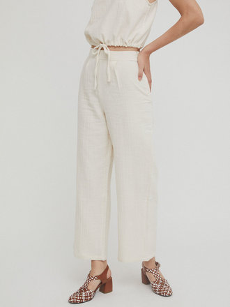 Rita Row Pantalon en coton Génésis . Beige Rita Row Pantalon en coton Génésis . Beige