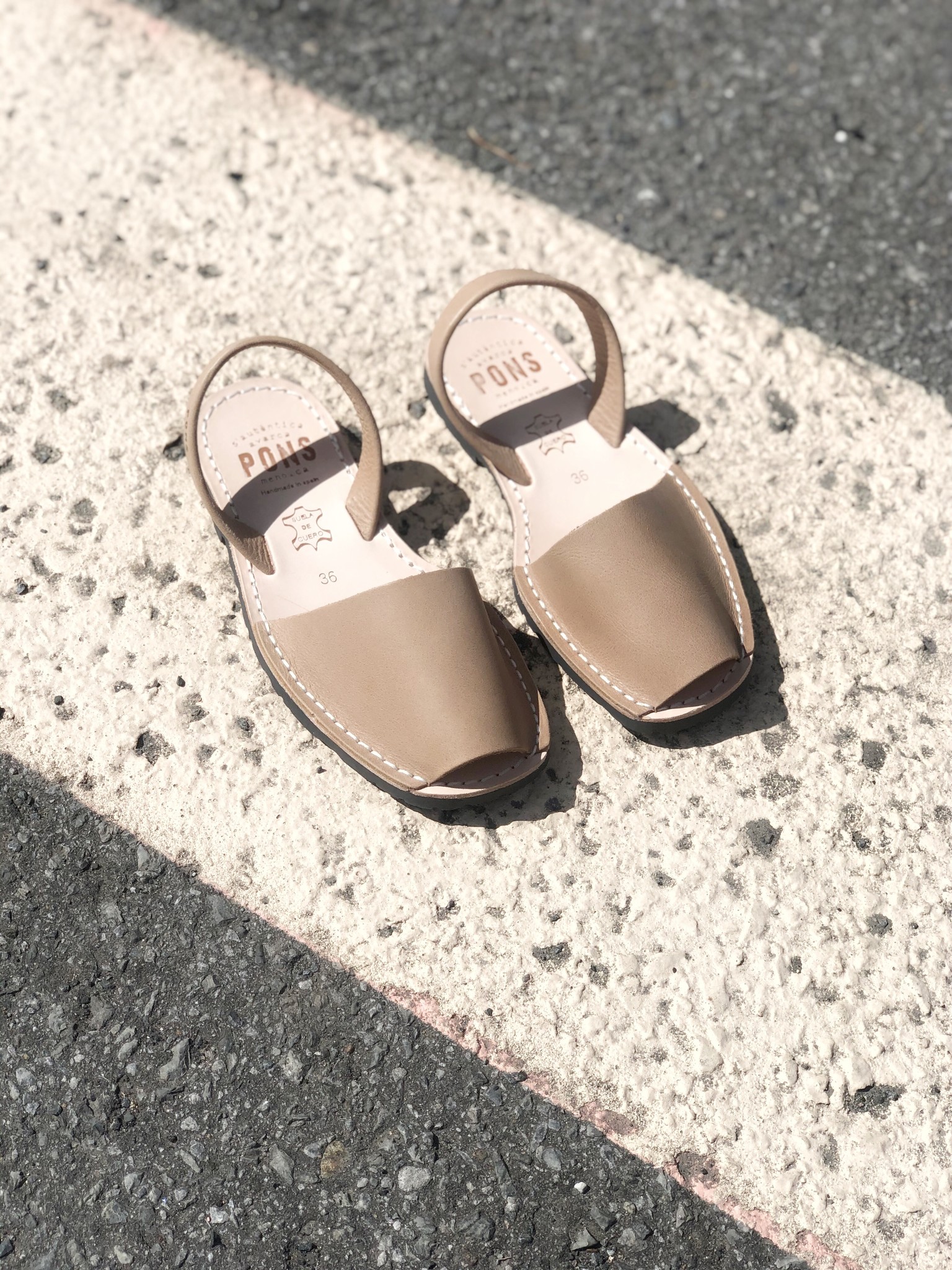 thumbnail image 2 of Avarcas Classic Pons Leather Sandals - Choco 2 of 9