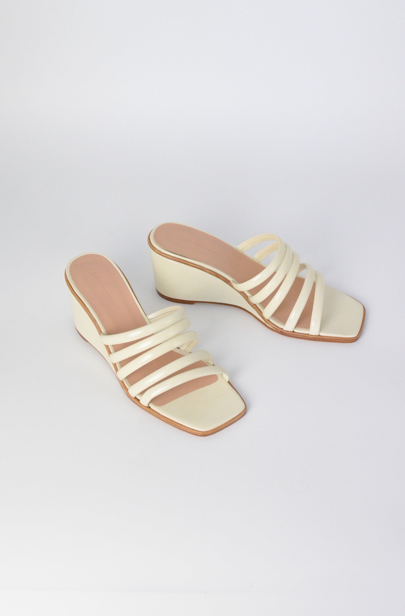 Magdalene leather sandals . Ecru - Betina Lou