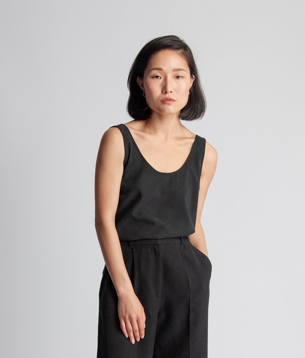 Clothilde Tank Top . Black - Betina Lou