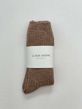 Le Bon Shoppe Cottage Socks . Toffee