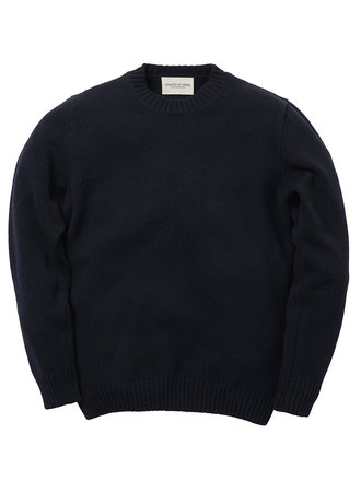 Country of Origin Lambswool Sweater . Navy