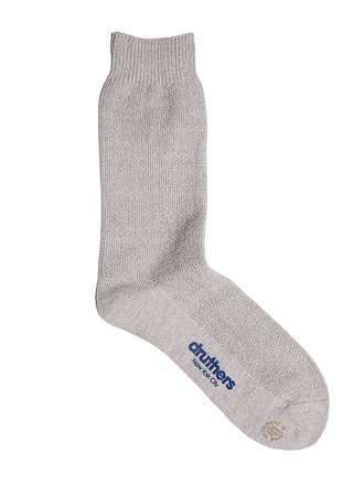 Druthers Chaussettes Pique Knit Crew . Ash Druthers Chaussettes Pique Knit Crew . Ash