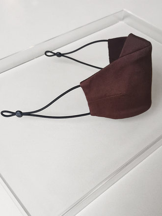 Camille TB Reusable Coton Mask . Espresso Camille TB Reusable Coton Mask . Espresso