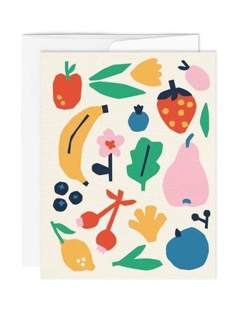 Paperole Carte de souhait . Fruits Paperole Carte de souhait . Fruits