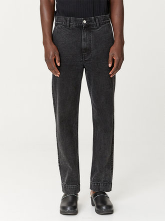 Schnaydermans Pantalon en denim Alef. Noir délavé Schnaydermans Pantalon en denim Alef. Noir délavé