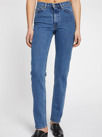 Livid Jean taille haute à jambe étroite Ella . Japan Blue Livid Jean taille haute à jambe étroite Ella . Japan Blue