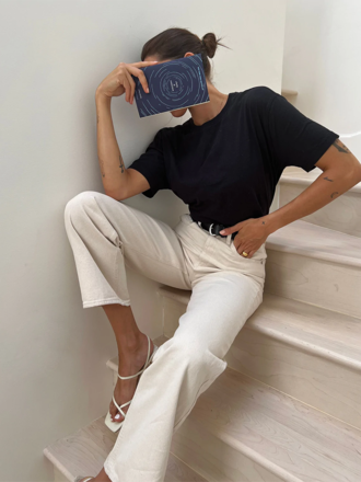 Jeans à coupe évasée Lily . Écru Jeans à coupe évasée Lily . Écru