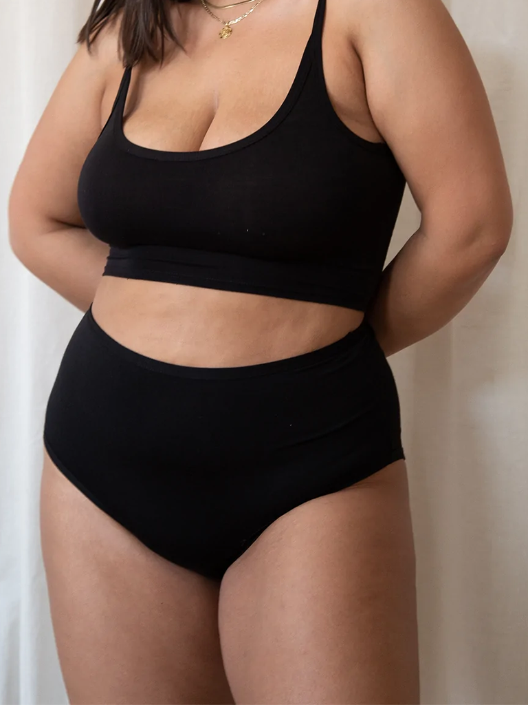 Orly HighWaisted Underwear . Black Betina Lou