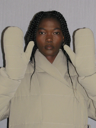 Paloma Wool Mitaines rembourrées en matières recyclées Olaf . Khaki Paloma Wool Mitaines rembourrées en matières recyclées Olaf . Khaki