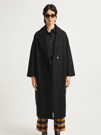 Rita Row Cedar Coat . Black