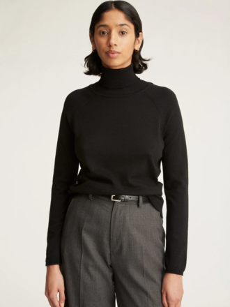 Livid Saige Merino Wool Turtleneck . Black Livid Saige Merino Wool Turtleneck . Black