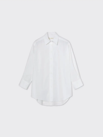 A Line Chemise ample en coton Boyfriend . Blanc A Line Chemise ample en coton Boyfriend . Blanc