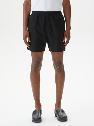 Schnaydermans Shorts en coton Piqué . Noir Schnaydermans Shorts en coton Piqué . Noir