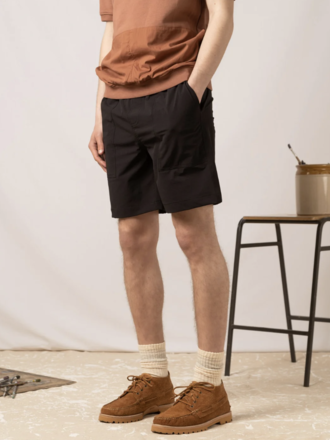 Kestin Cordura Pease Japanese ripstop shorts . Black Kestin Cordura Pease Japanese ripstop shorts . Black
