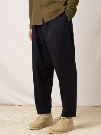 Kestin Pantalon ample en coton Clyde . Marine Kestin Pantalon ample en coton Clyde . Marine