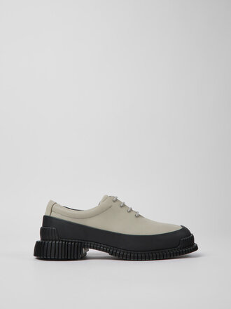 Camper Chaussures unisexes en cuir Pix . Noir et gris Camper Chaussures unisexes en cuir Pix . Noir et gris