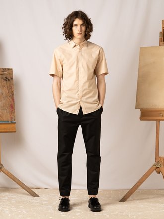 Kestin Aberlady short sleeve shirt . Sand Kestin Aberlady short sleeve shirt . Sand
