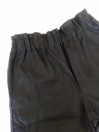 Modern Sunday Pantalons en lin Paper Bag . Noir Modern Sunday Pantalons en lin Paper Bag . Noir