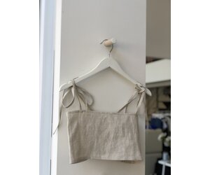 Two in one linen bralette . Natural - Betina Lou