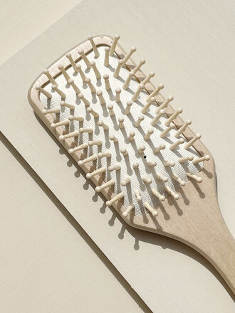 Karst Bamboo Paddle Brush . Cream Karst Bamboo Paddle Brush . Cream