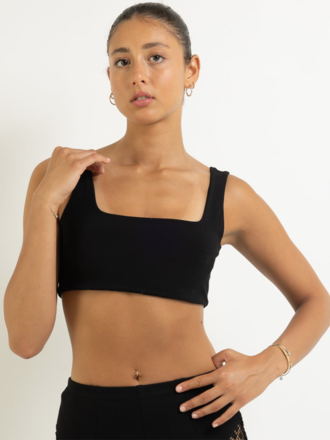 Mercy House Bralette Ptah Baby Tank . Noir Mercy House Bralette Ptah Baby Tank . Noir