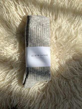 Le Bon Shoppe Cottage Socks . Grey Le Bon Shoppe Cottage Socks . Grey