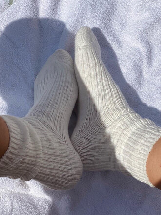 Le Bon Shoppe Cottage Socks . White