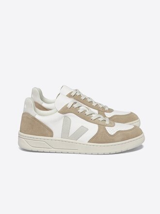 Veja Chaussure V-10 . Blanc, naturel, Sahara Veja Chaussure V-10 . Blanc, naturel, Sahara