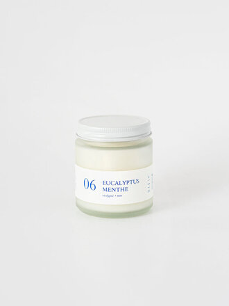 Flambette Chandelle de soya . Eucalyptus et menthe 4 oz