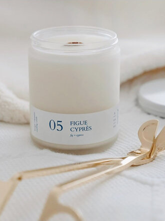 Flambette Soy Candle . Fig and Cypress 4 oz