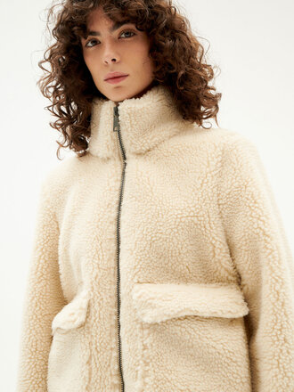 Thinking Mu Veste en polyester recyclé Sophie . Ivoire