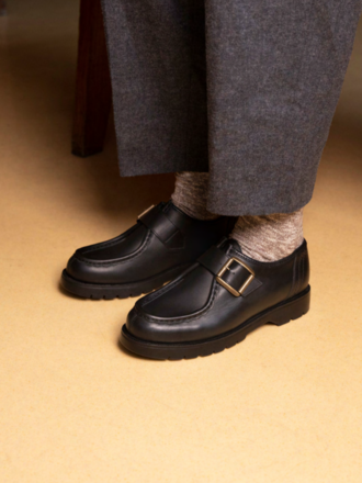 Kleman Chaussures en cuir Convoi . Noir Kleman Chaussures en cuir Convoi . Noir