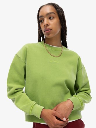 Our Sister Stonewash Sweater . Green