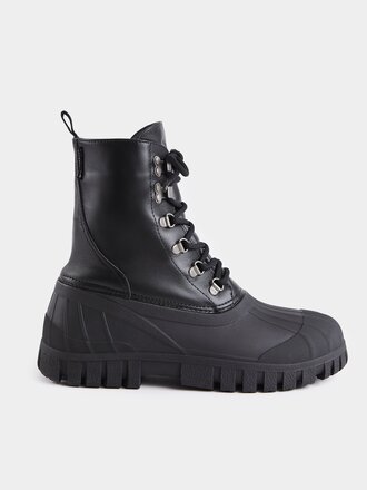 Stutterheim Bottes en cuir unisexes Patrol . Noir Stutterheim Bottes en cuir unisexes Patrol . Noir