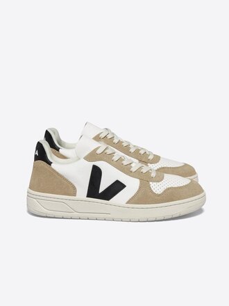 Veja Chaussure V-10 . Blanc, noir, Sahara Veja Chaussure V-10 . Blanc, noir, Sahara