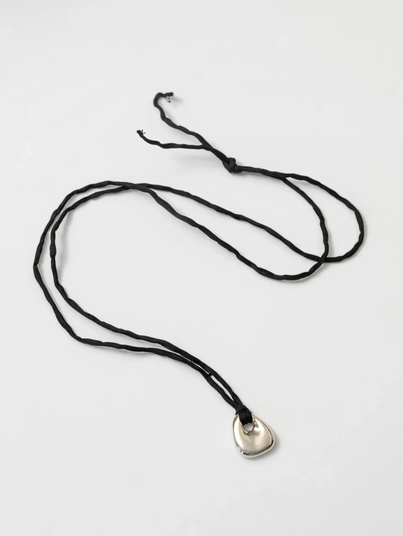 Rose Gold Pearl Cross Charm Black Cord Necklace - kellinsilver.com