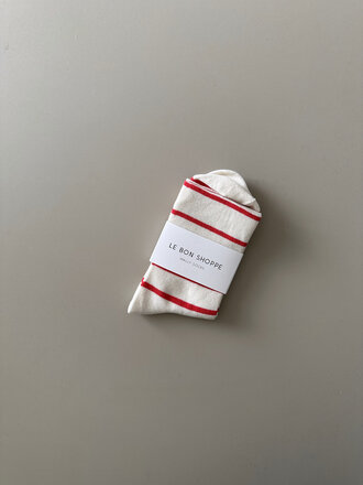 Le Bon Shoppe Wally cottons socks . Candy cane