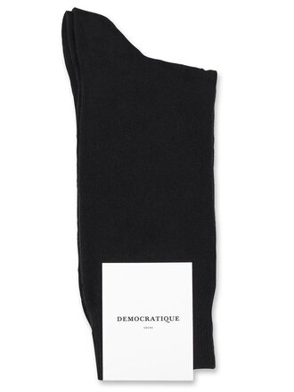 Democratique socks Original solid sock . Black