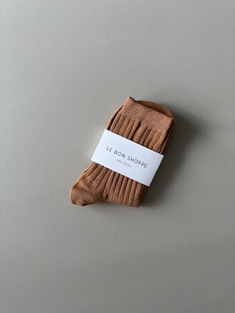 Le Bon Shoppe Chaussettes Her en coton mercerisé . Beurre d'arachide