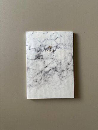 Baltic Club Carnet de notes . Marbre blanc Baltic Club Carnet de notes . Marbre blanc