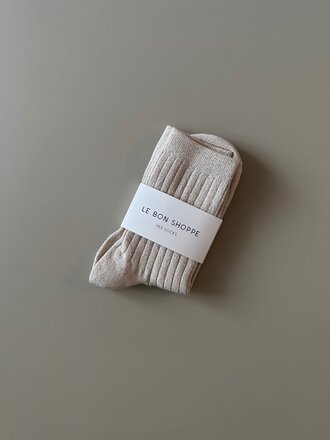 Le Bon Shoppe Chaussettes en modal Her socks - Lurex . Ivoire Or