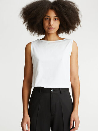 Livid Eva Sleeveless Top . White