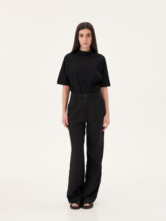 Noyoco Pantalon en lin Coco . Noir Noyoco Pantalon en lin Coco . Noir