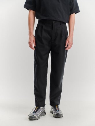 Noyoco Pantalon unisexe en laine fluide Cambridge . Noir Noyoco Pantalon unisexe en laine fluide Cambridge . Noir