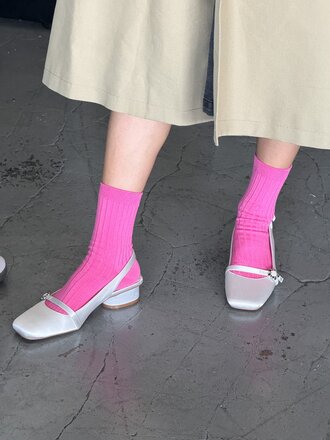 Le Bon Shoppe Chaussettes Her en coton mercerisé . Rose vif Le Bon Shoppe Chaussettes Her en coton mercerisé . Rose vif