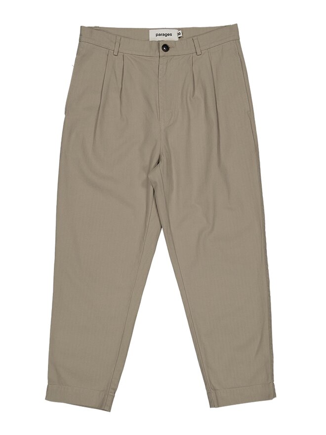 Double pleats pants . Charcoal - Betina Lou