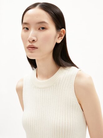 Armedangels Wiolaa organic cotton sleeveless top . Off white Armedangels Wiolaa organic cotton sleeveless top . Off white